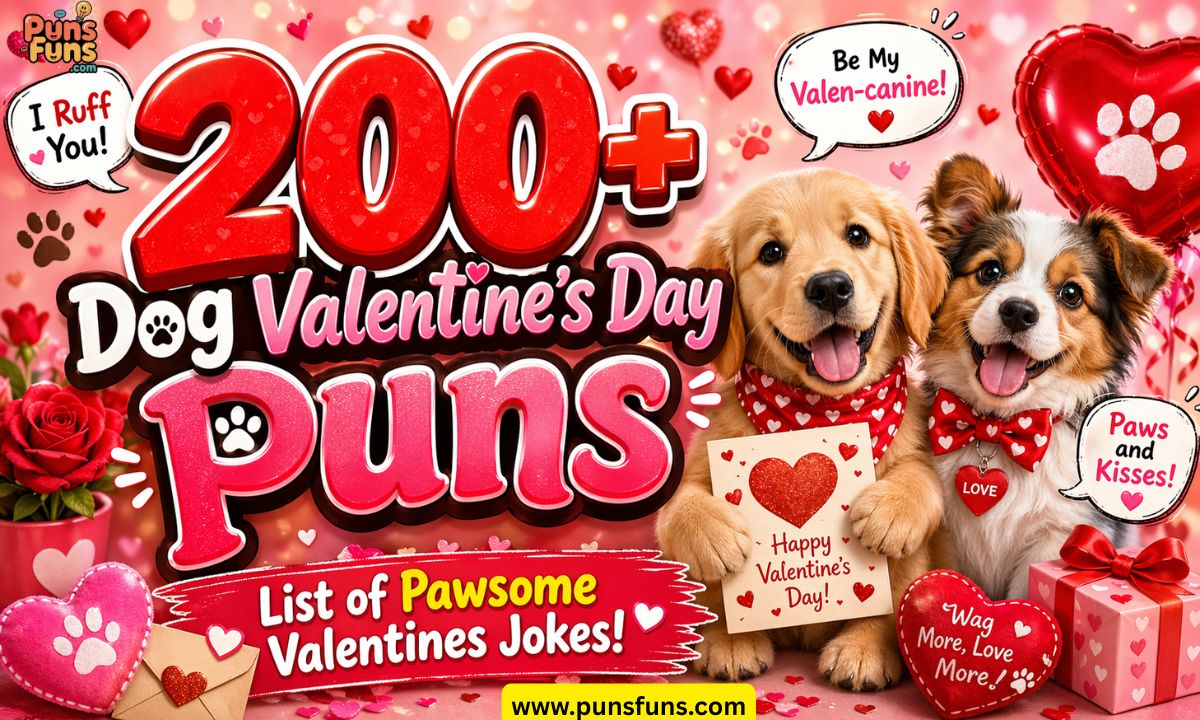 200+ Dog Valentine’s Day Puns List of Pawsome Valentines Jokes!