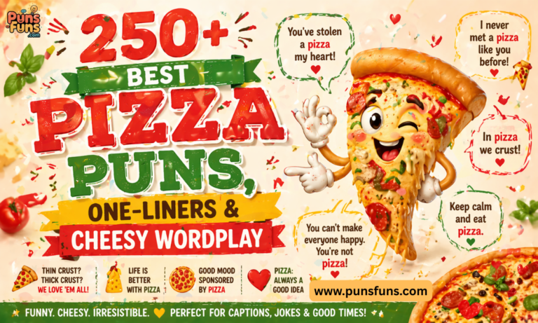 250+ Best Pizza Puns, One-Liners & Cheesy Wordplay