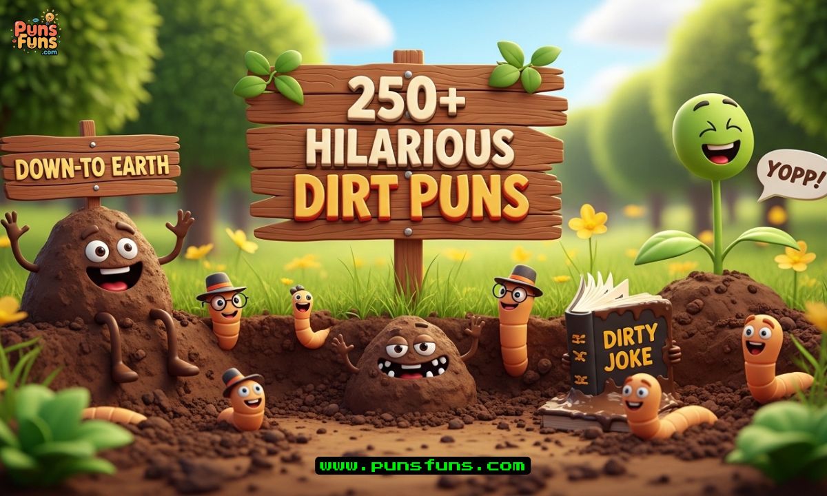 250+ Hilarious Dirt Puns: Funny, Clever & Groundbreaking Jokes You’ll Love
