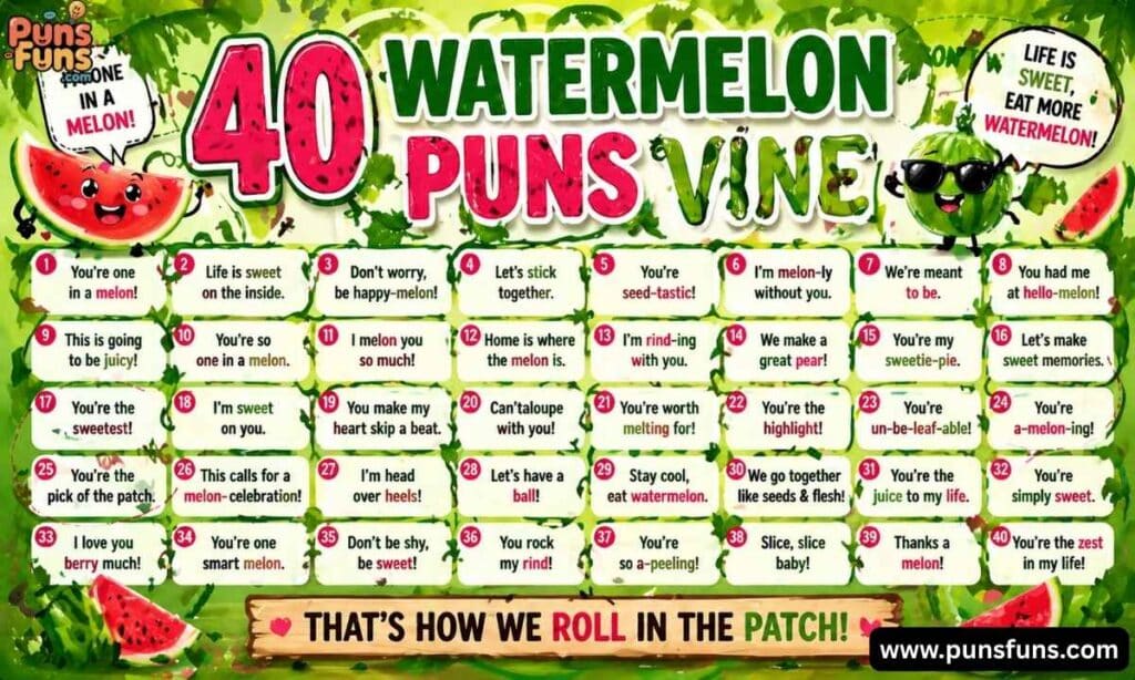 40 Watermelon Puns Vine