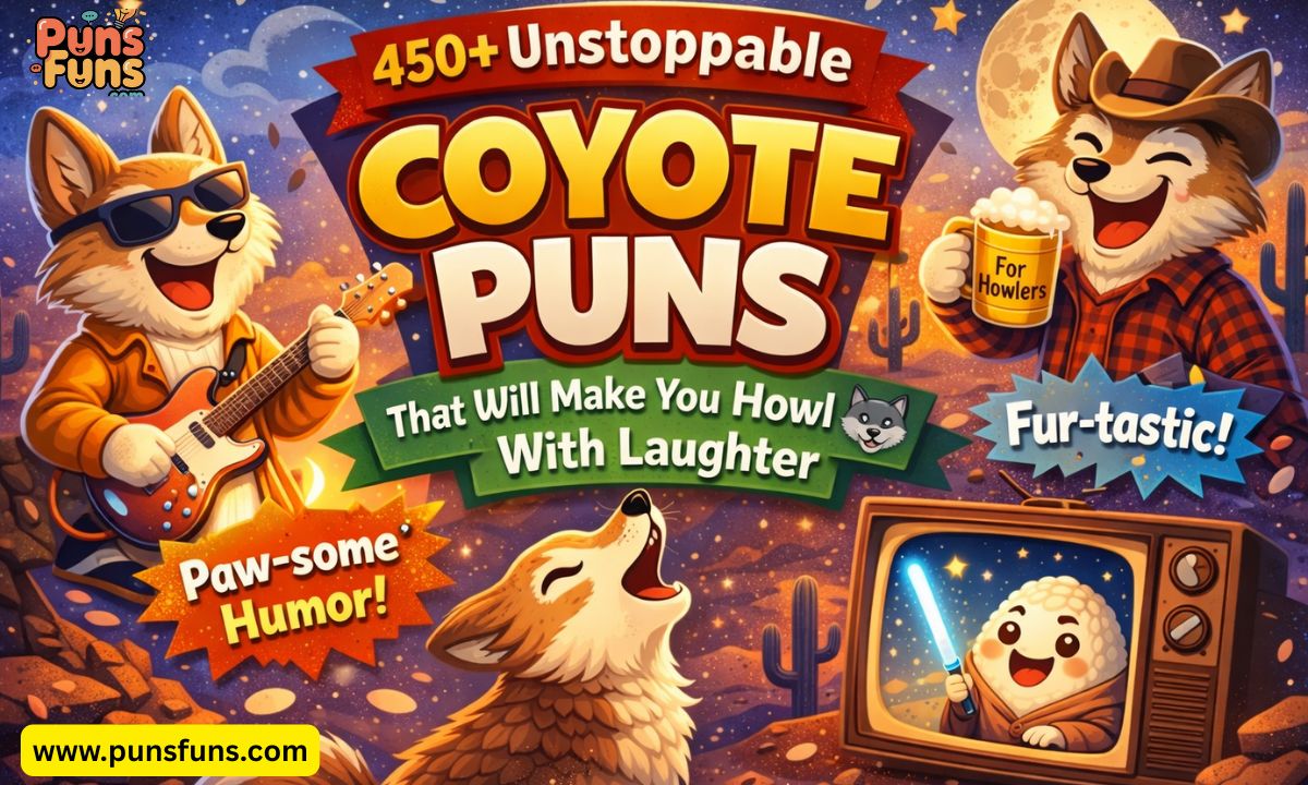 450+ Unstoppable Coyote Puns That Will Make You Howl With Laughter