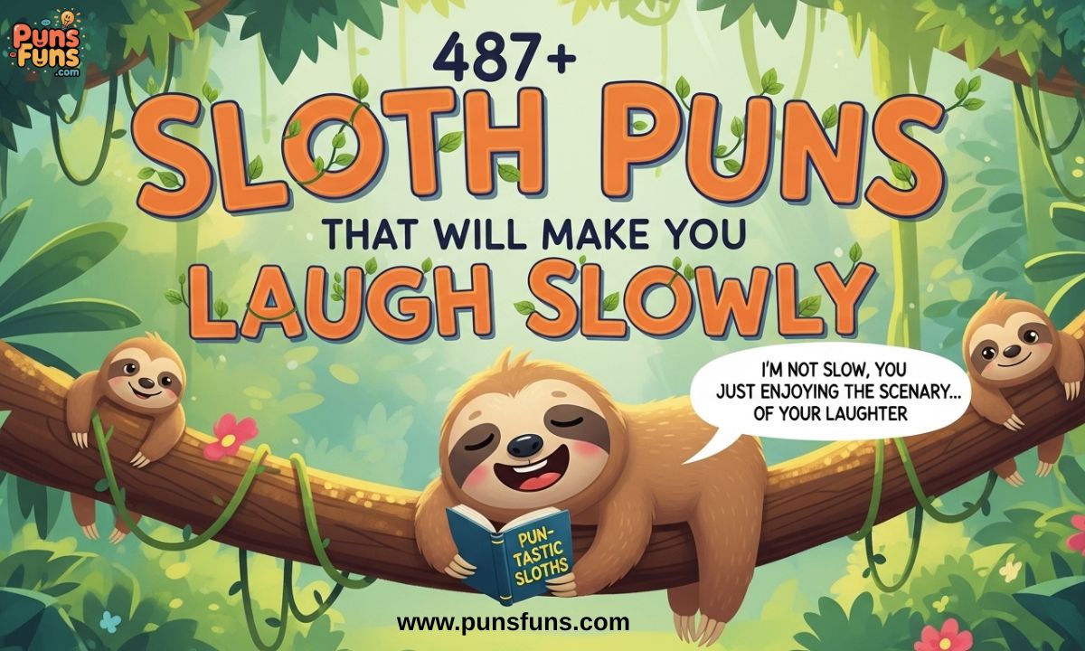 _487+ Sloth Puns That Will Make You Laugh Slowly