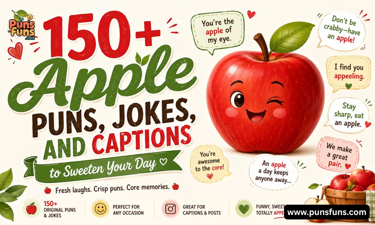 Apple Puns, Jokes, and Captions to Sweeten Your Day