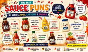 Best Sauce Puns Hilarious Jokes, Captions & Sayings