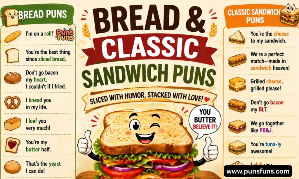 Bread & Classic Sandwich Puns