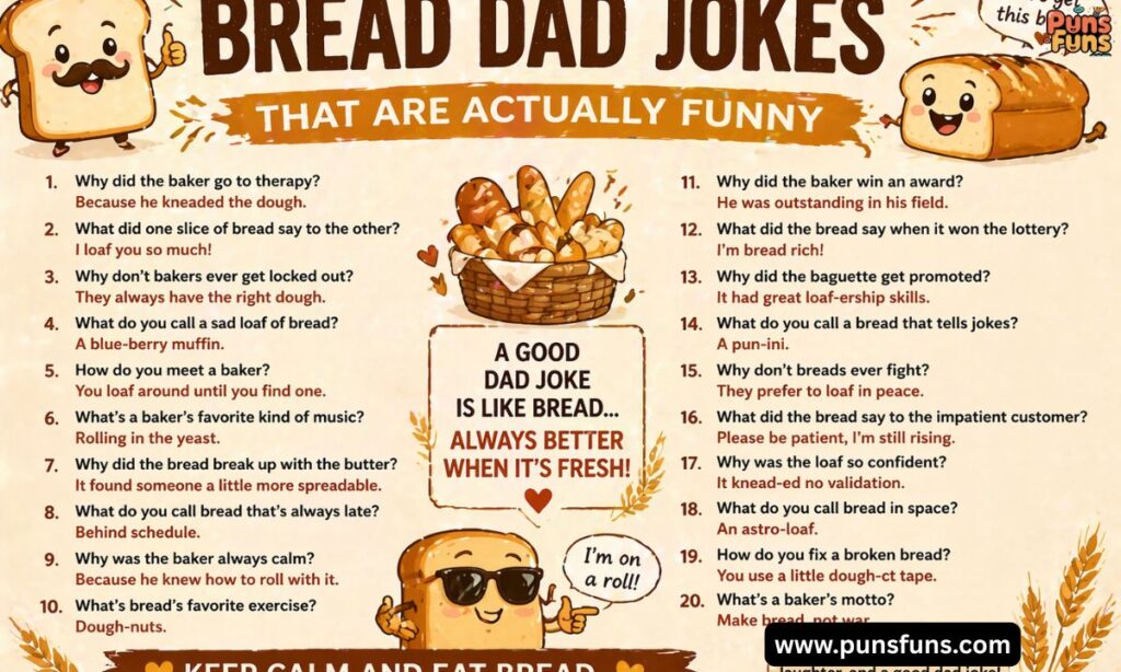 Bread Dad Jokes That Are Actually Funny