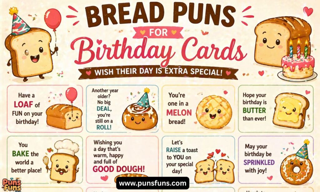 Bread Puns for Birthday Cards