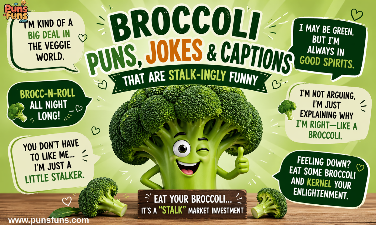 Broccoli Puns, Jokes & Captions That Are Stalk-ingly Funny