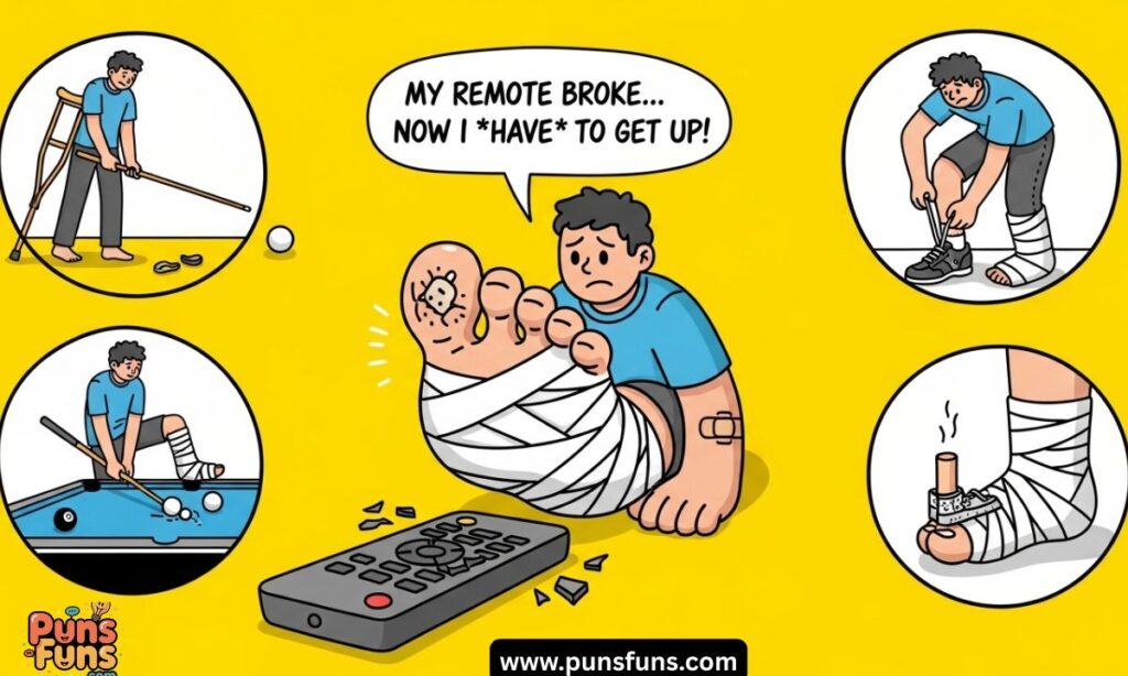 Broken Toe Jokes: When Things Go Wrong