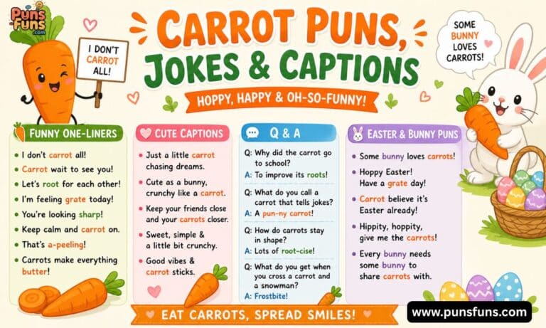 Carrot Puns, Jokes & Captions