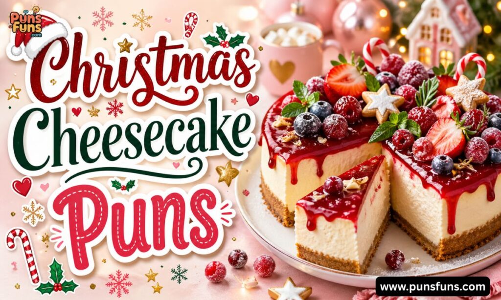 Christmas Cheesecake Puns