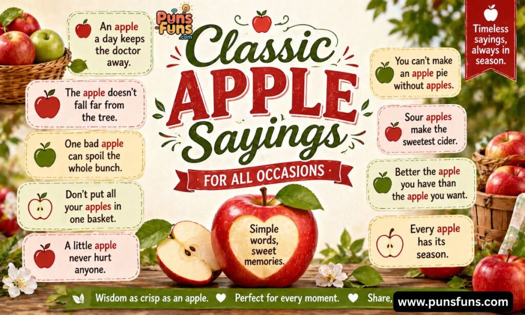 Classic Apple Sayings for All Occasions