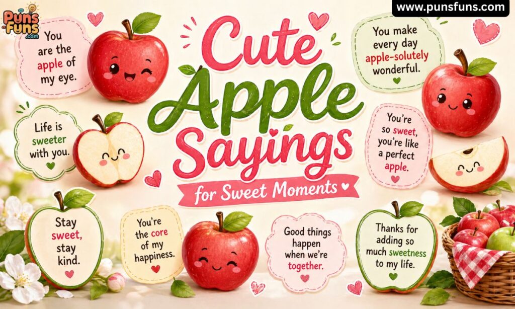 Cute Apple Sayings for Sweet Moments