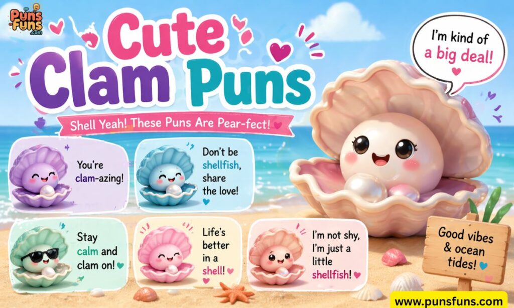 Cute Clam Puns