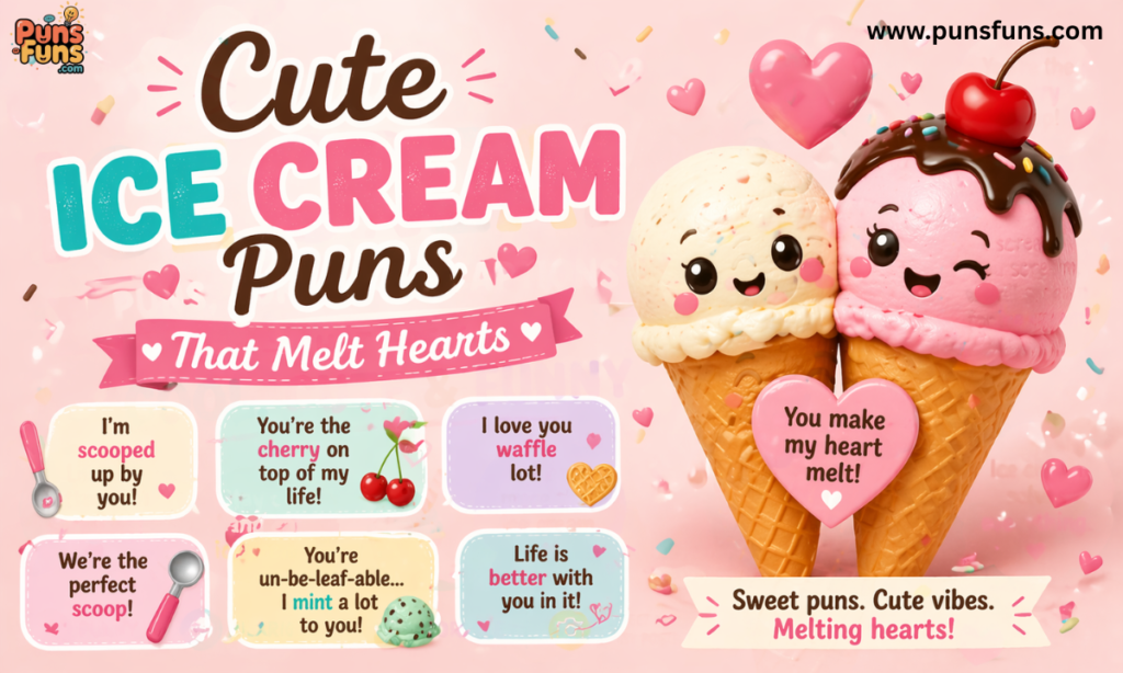 Cute Ice Cream Puns That Melt Hearts