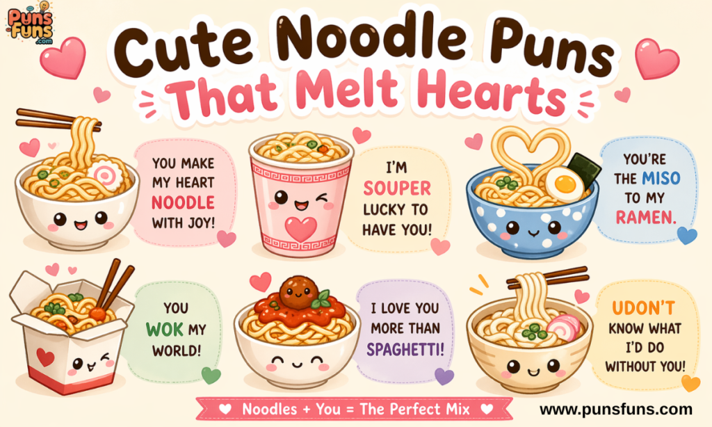 Cute Noodle Puns That Melt Hearts