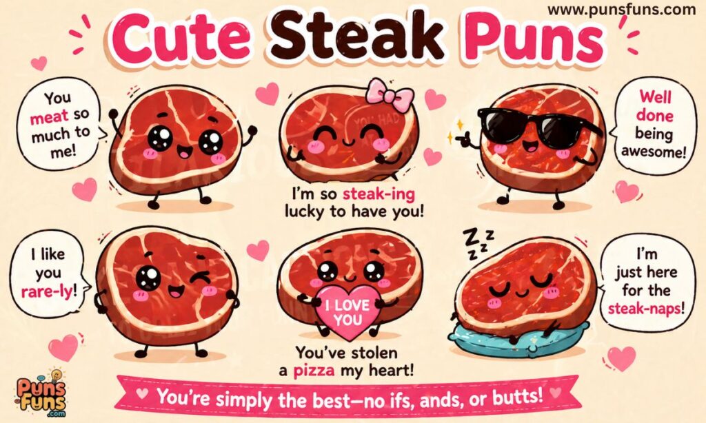 Cute Steak Puns
