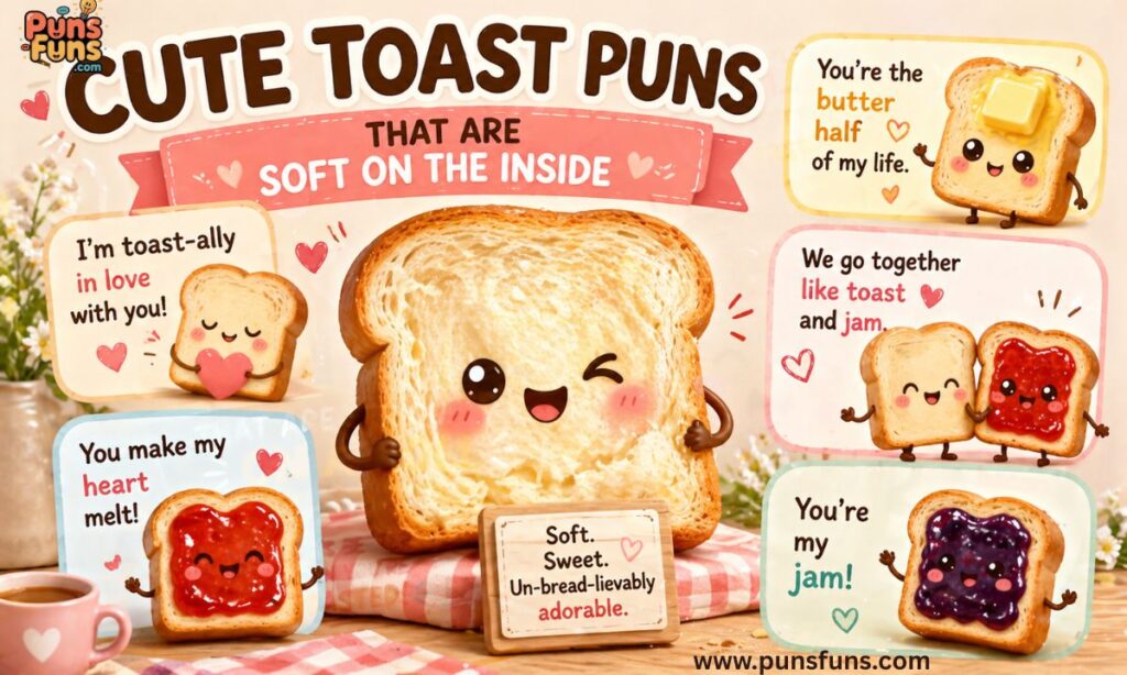 Cute Toast Puns That Are Soft on the Inside