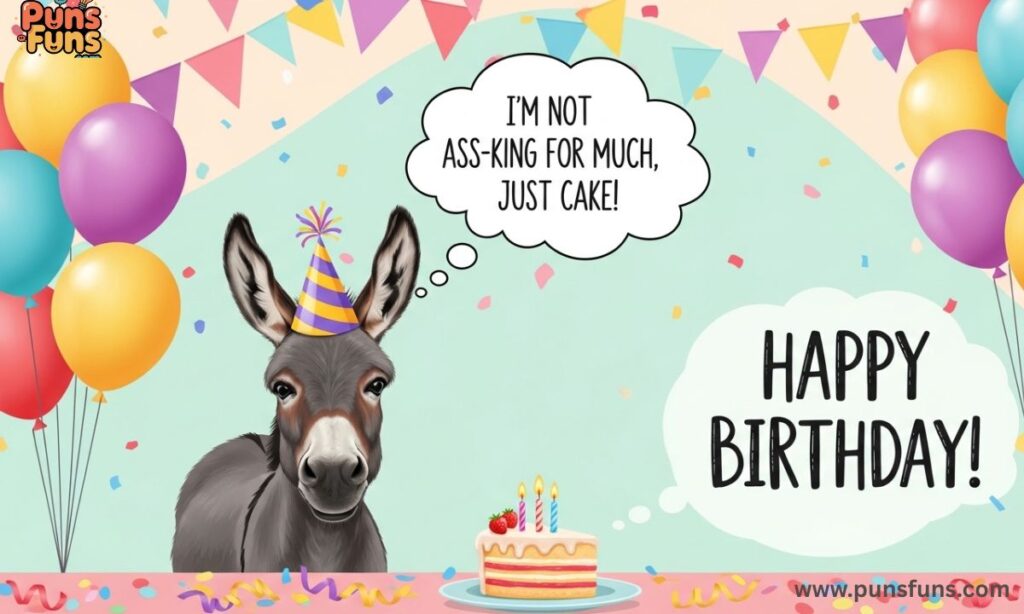 Donkey Birthday Puns