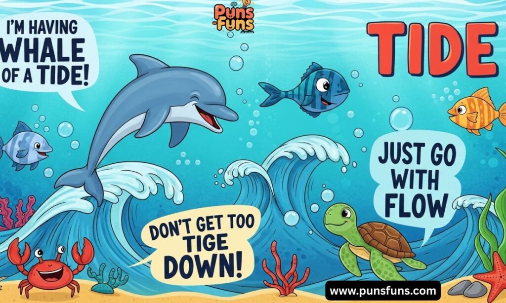 Funny Ocean Animal Tide Puns 🌊