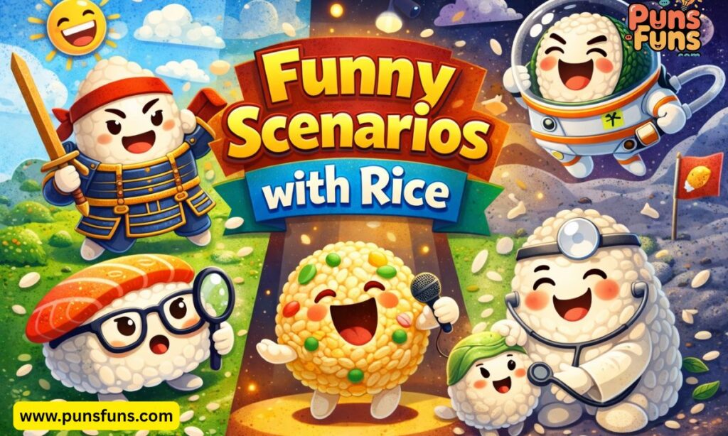Funny Scenarios with Rice