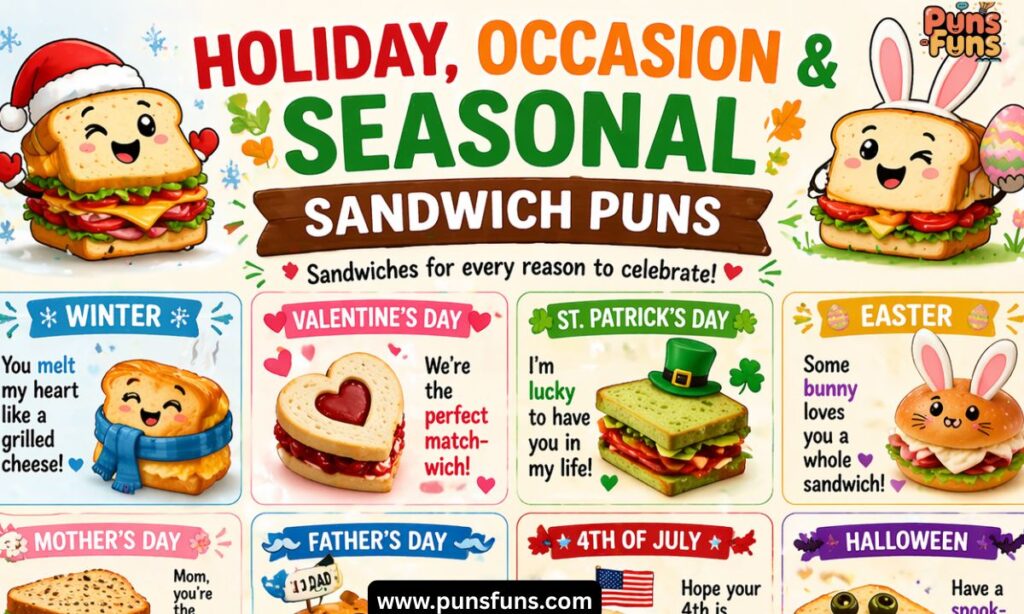 Holiday, Occasion & Seasonal Sandwich Puns