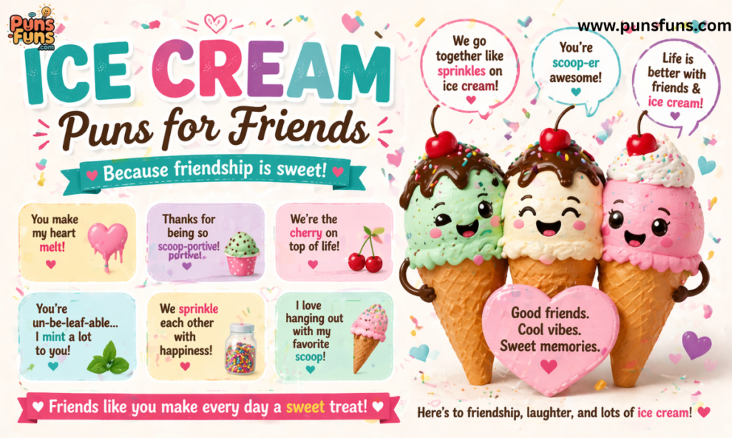 Ice Cream Puns for Friends