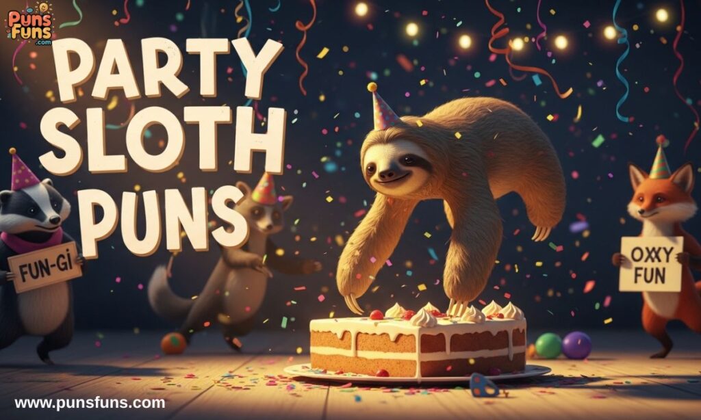 Party Sloth Puns