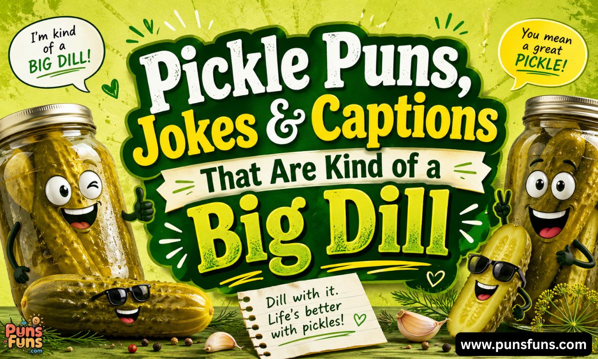 Pickle Puns, Jokes & Captions That Are Kind of a Big Dill