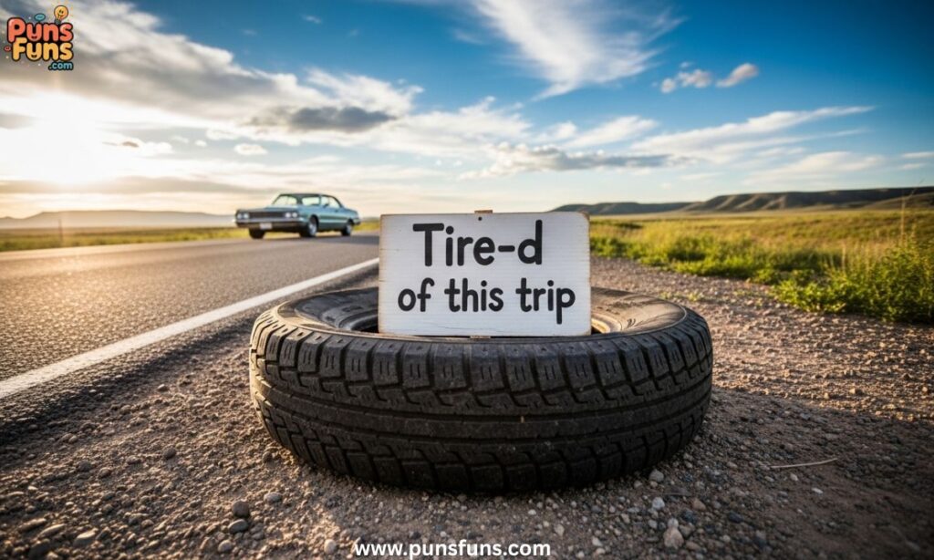 Road Trip Tire Humor
