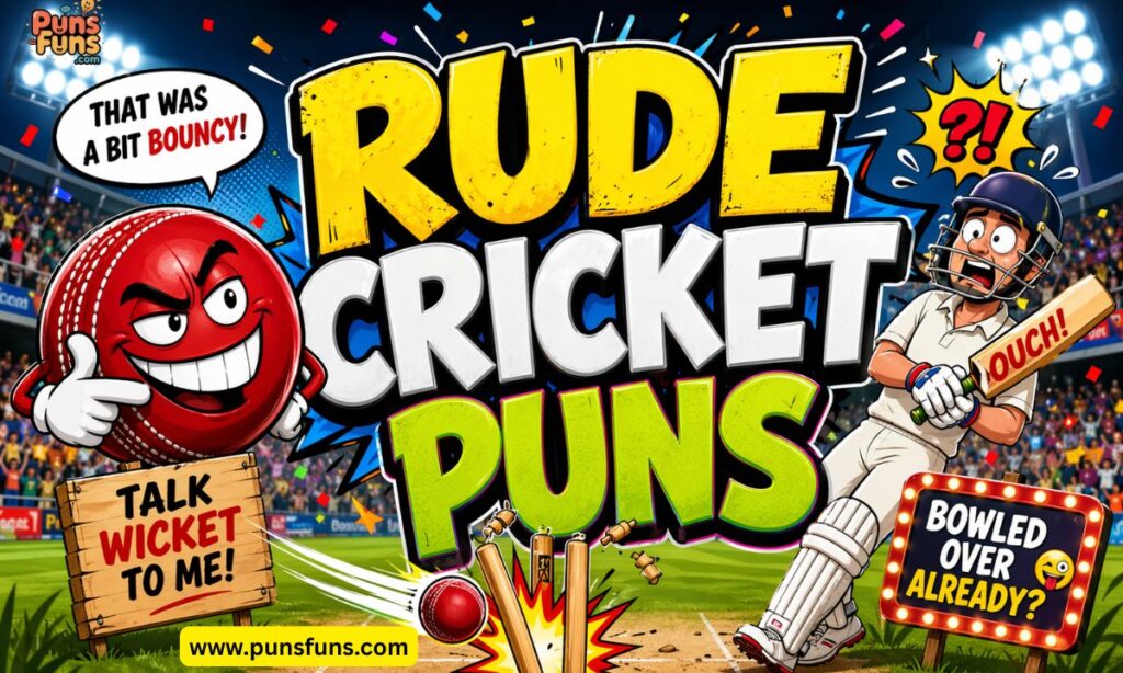Rude Cricket Puns