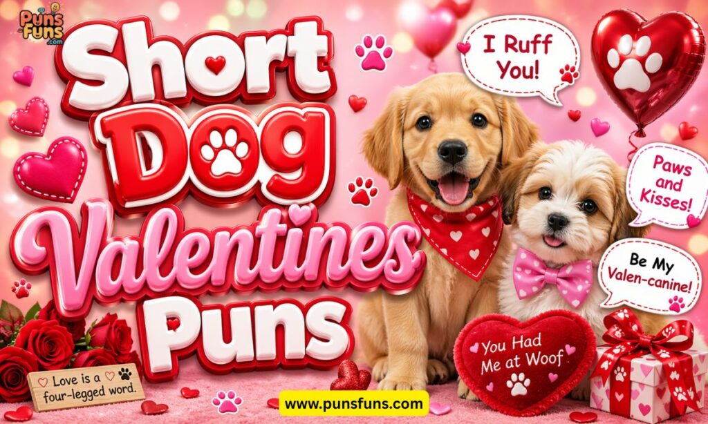 Short Dog Valentines Puns