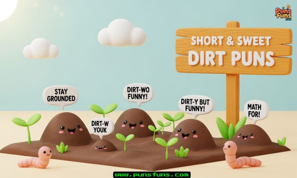 Short and Sweet Dirt Puns
