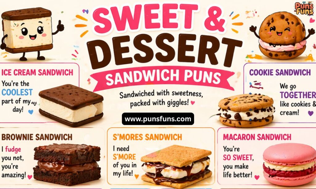 Sweet & Dessert Sandwich Puns