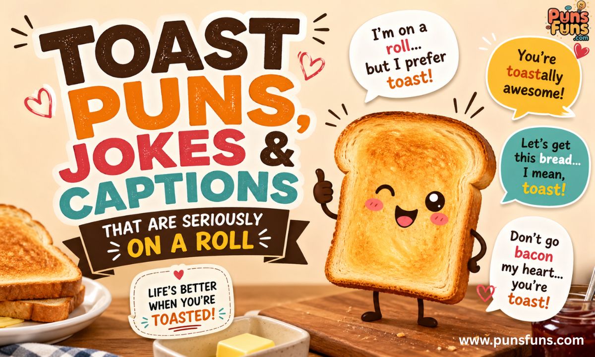 Toast Puns, Jokes & Captions That Are Seriously On a Roll