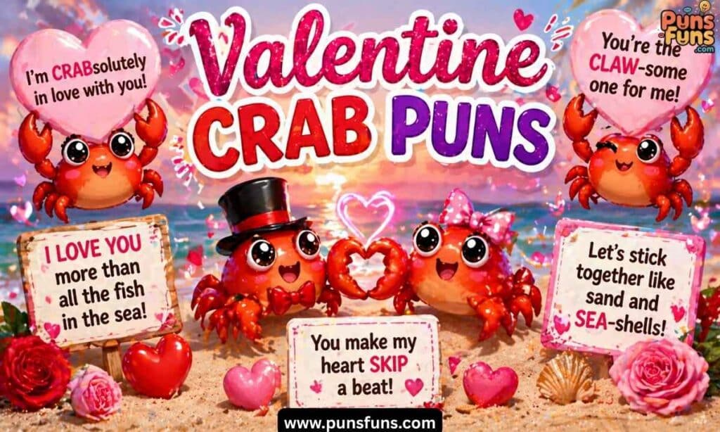Valentine Crab Puns