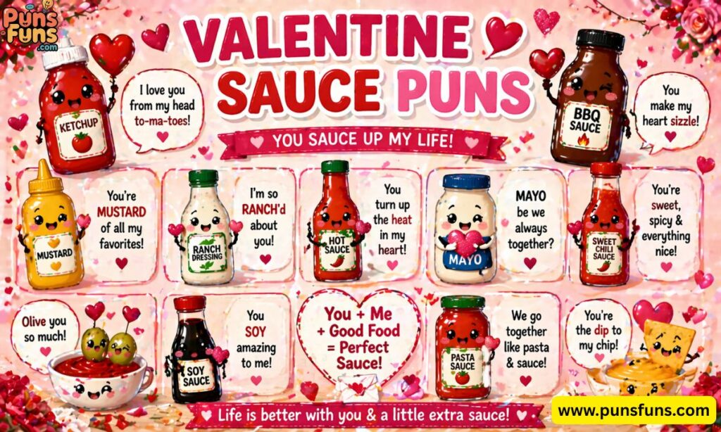 Valentine Sauce Puns