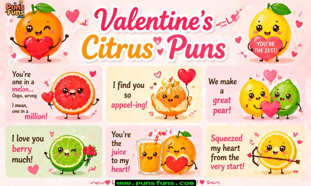 Valentine's Citrus Puns