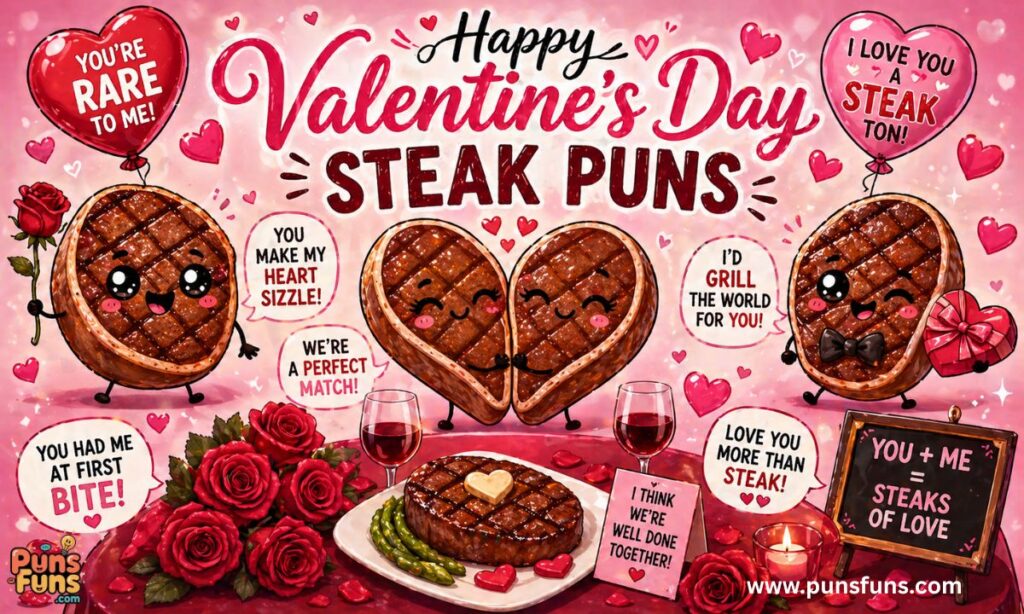 Valentine's Day Steak Puns