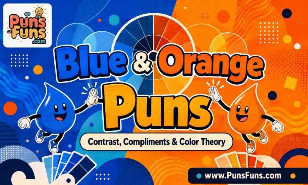 🍊 Blue & Orange Puns (Contrast, Compliments & Color Theory)