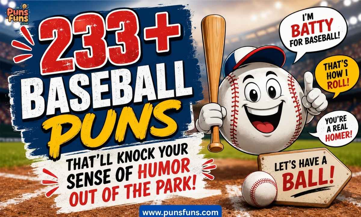 233+ Baseball Puns That'll Knock Your Sense of Humor Out of the Park