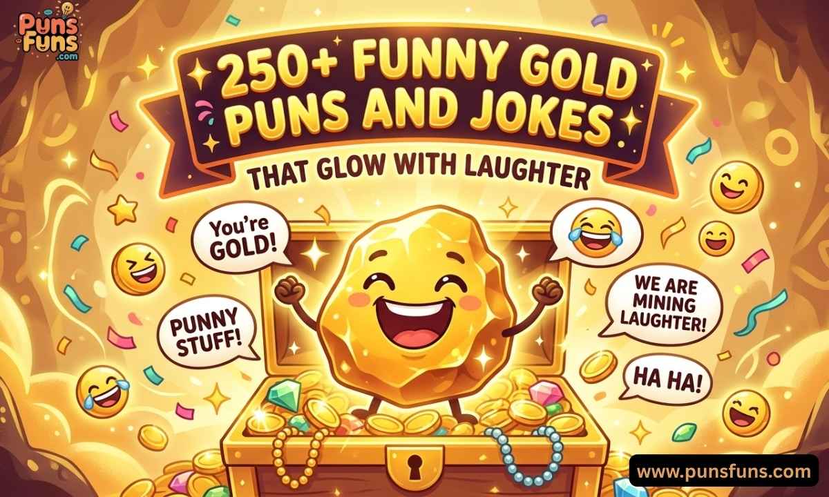 250+ Funny Gold Puns and Jokes That Glow with Laughter