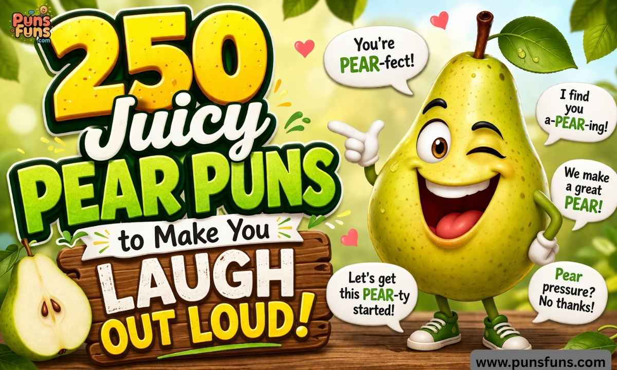 250 Juicy Pear Puns to Make You Laugh Out Loud!