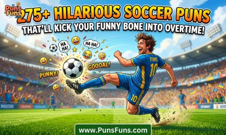 275+ Hilarious Soccer Puns That'll Kick Your Funny Bone Into Overtime!