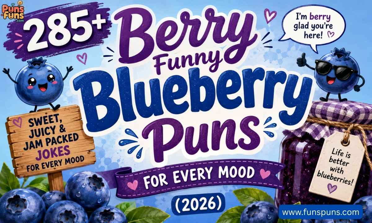 285+ Berry Funny Blueberry Puns