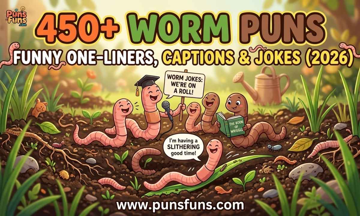 450+ Worm Puns: Funny One-Liners, Captions & Jokes (2026)