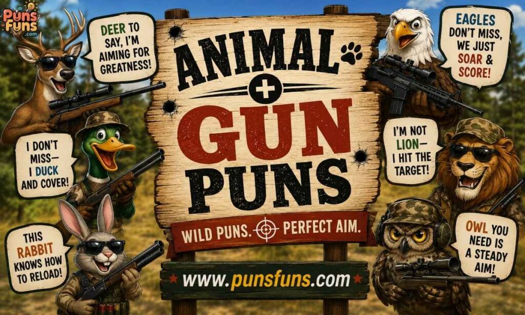 Animal + Gun Puns