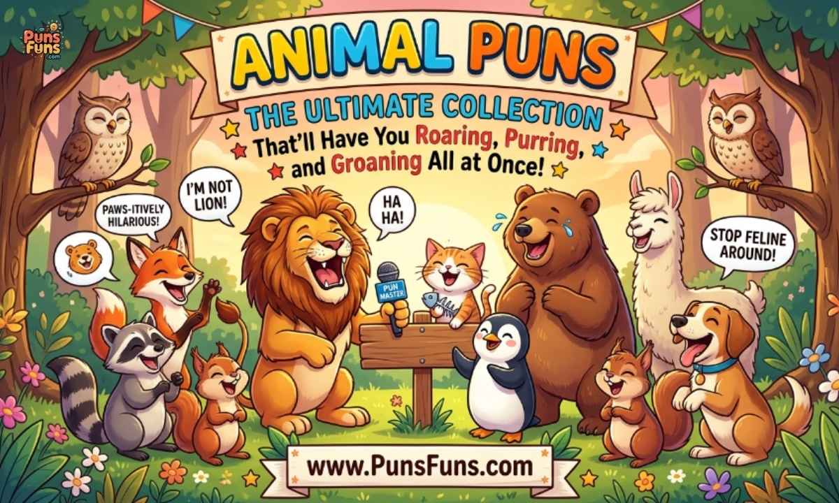 Animal Puns: The Ultimate Collection That'll Have You Roaring, Purring, and Groaning All at Once
