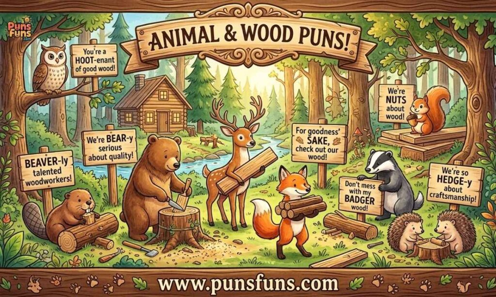 Animal & Wood Puns