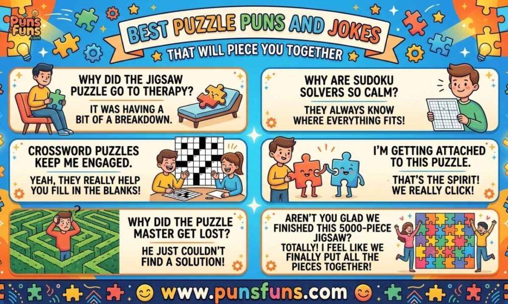 Best Puzzle Puns and Jokes That Will Piece You Together